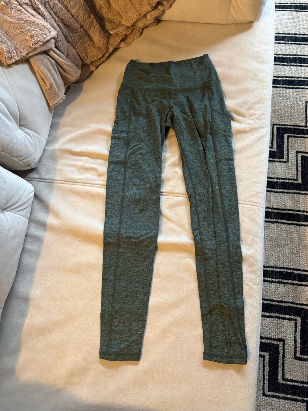 aerie Olive Green High-Waist Leggings